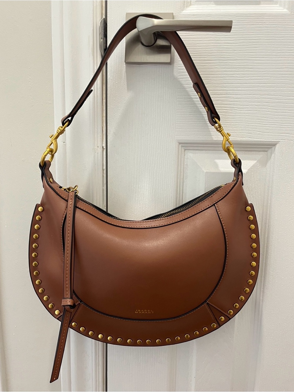 Isabel Marant Calfskin Leather Women's Bag in Cognac